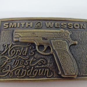 Smith and Wesson Brass Belt Buckle